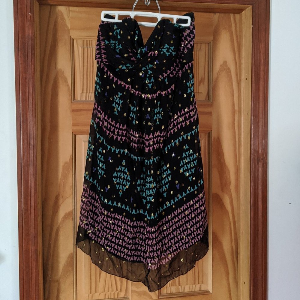 Nicole Miller - Designer Silk Print Dress - Sz 12